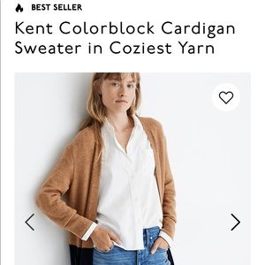 Madewel Colorblock Kent Cardigan in Coziest Yarn
